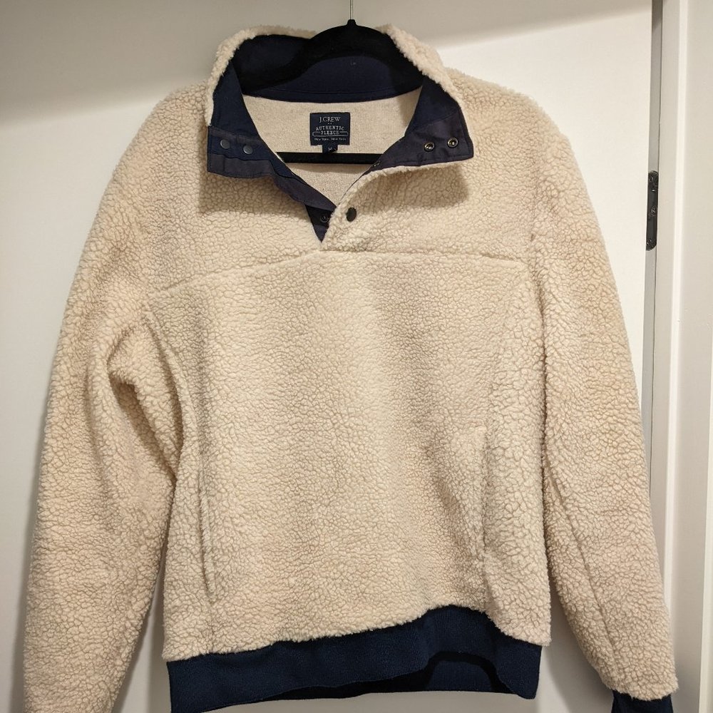 J Crew Sherpa Mockneck Pullover